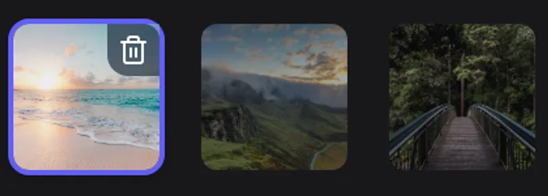 Thumbnails of multiple uploaded photos in Private Marker